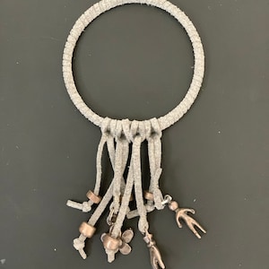 Wrapped bangle bracelet