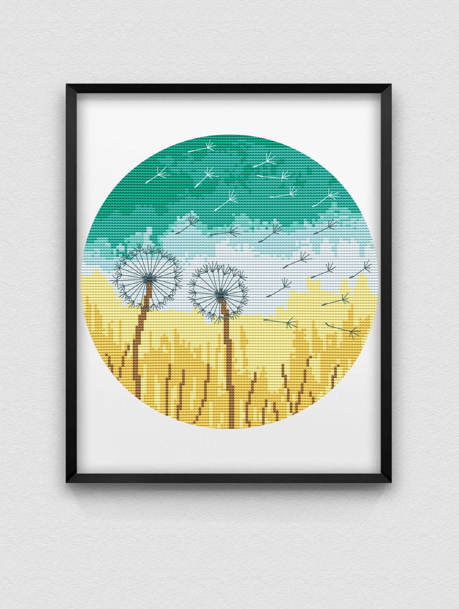 Dandelion Cross Stitch Pattern | Etsy