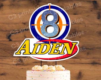 Nerf Cake Topper Etsy Nerf Cake Topper Etsy