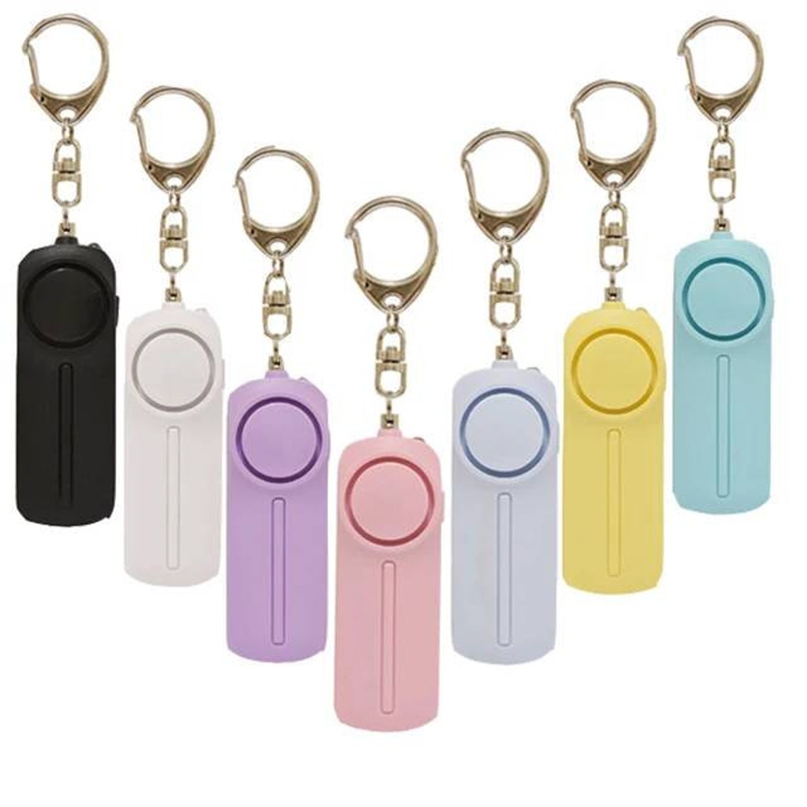 Self Defence Personal Safety Alarm Keychain With Flashlight Etsy