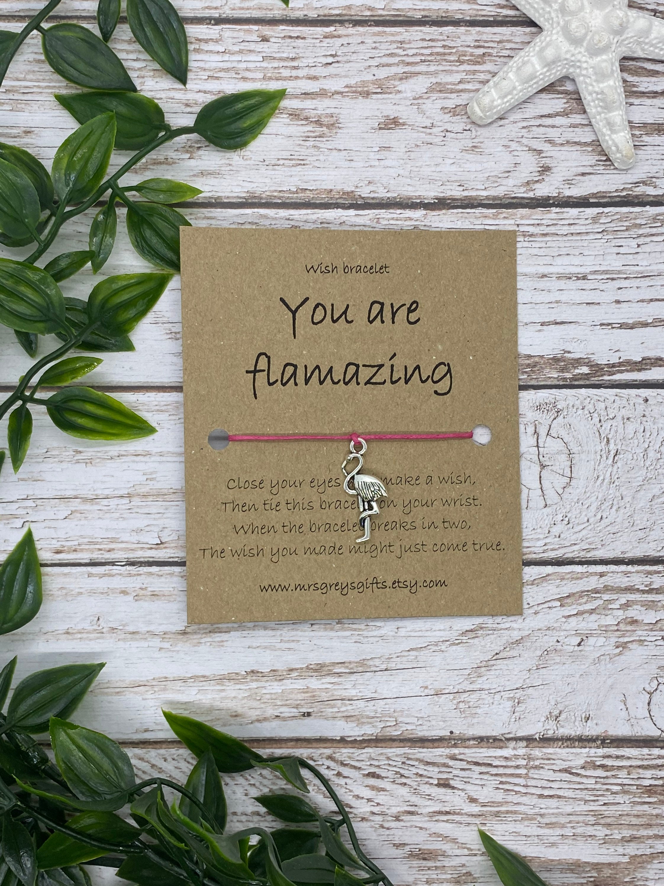 Flamingo Wish Bracelet - Wish Bracelet - Flamingo Bracelet - Flamingo…