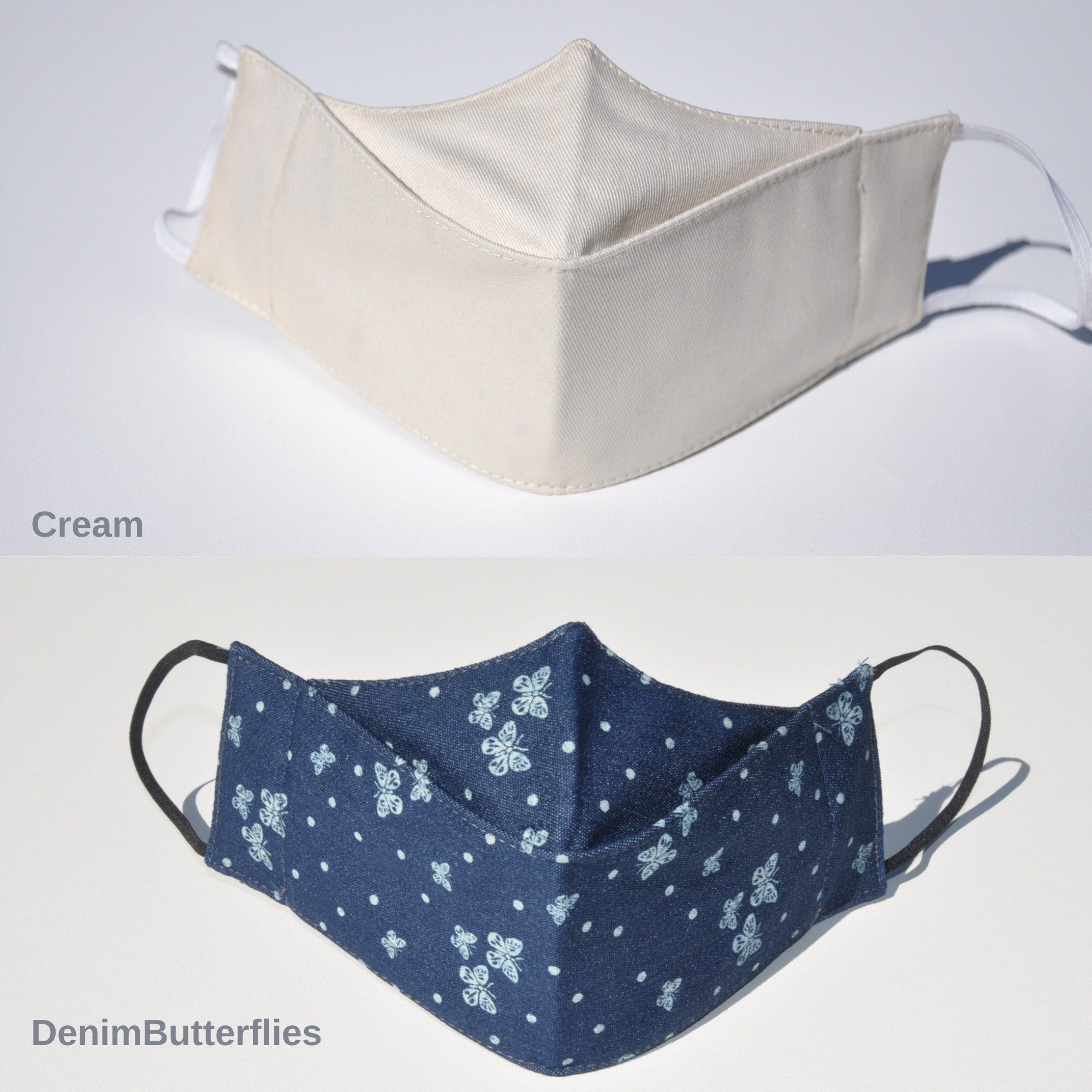 ORIGAMI 3D Reusable Face Mask Cotton Face Mask Australia Etsy Australia