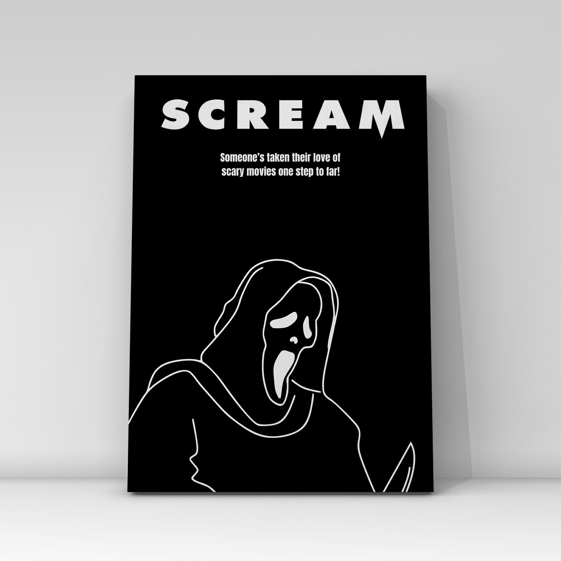 Scream horror movie poster scream movie poster print scream Etsy