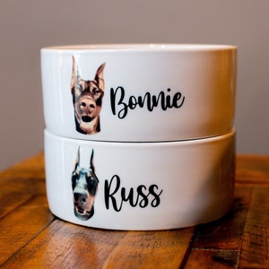 Personalized LARGE Dog Bowl, Custom Dog Bowl, Dog Gift