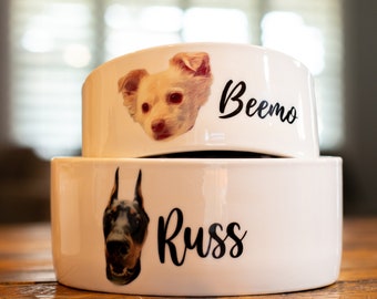 Personalized LARGE Dog Bowl, Custom Dog Bowl, Dog Gift