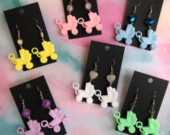 Baby Carriage Earrings