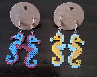 Pendientes de cuentas Mini Perler de caballito de mar