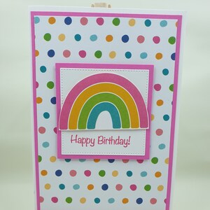Rainbow birthday card