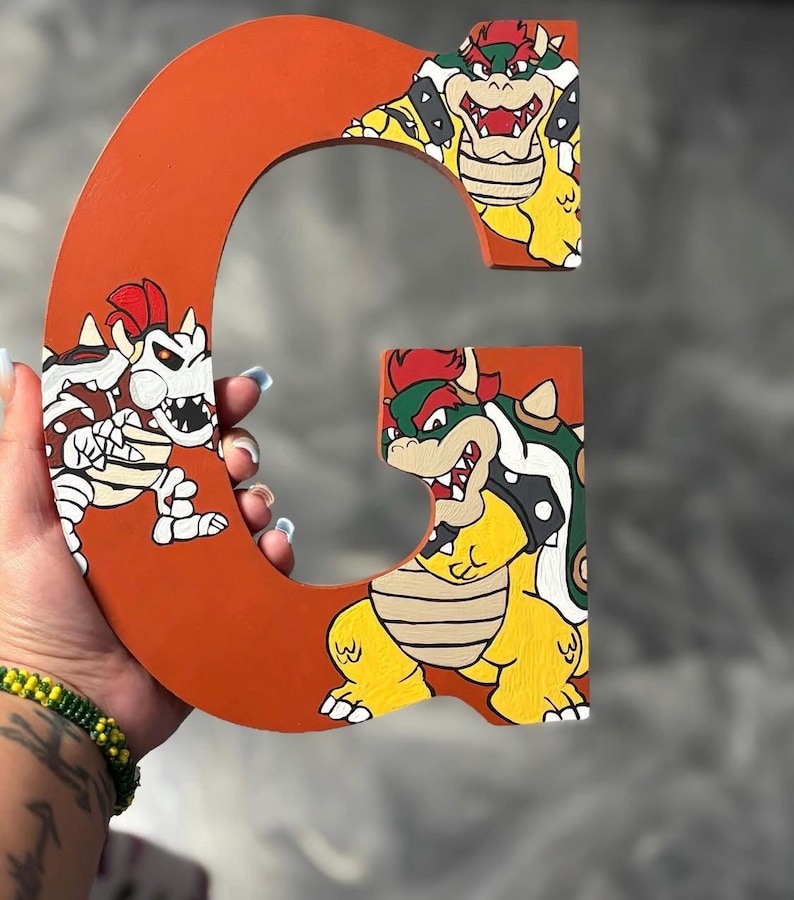 Hand Painted Letters/custom Wood Letters/childrens Gifts/wood Letters ...