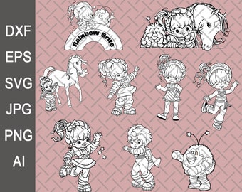 Download Rainbow Brite Vector Etsy