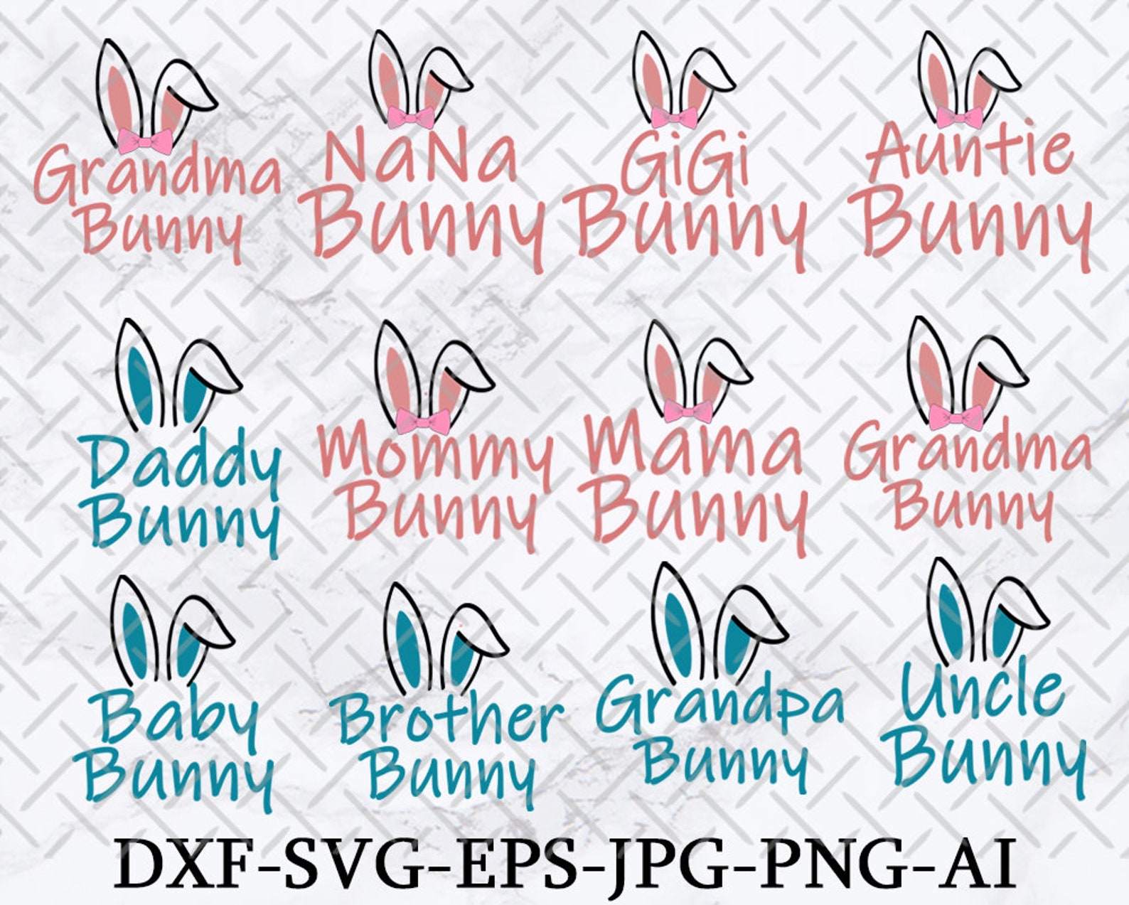 Download Family Bunny svg Bundle Mama Bunny svg Easter svg Bundle ...