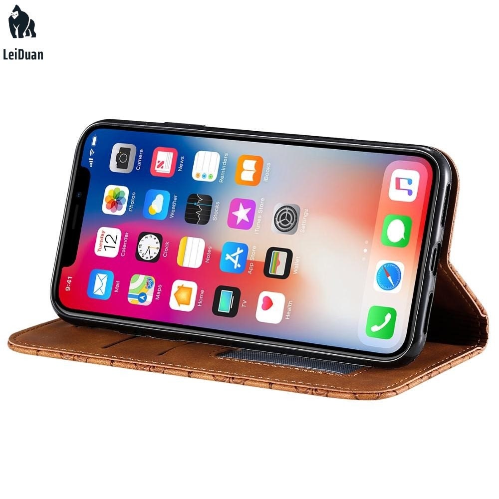 Leather Flip Case For iPhone 12 Pro Max 12 Mini 11 X Etsy