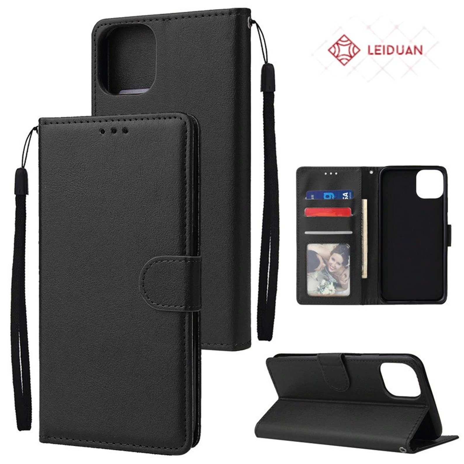 Flip Wallet Case Luxury PU Leather Cover With Card Slots For Etsy