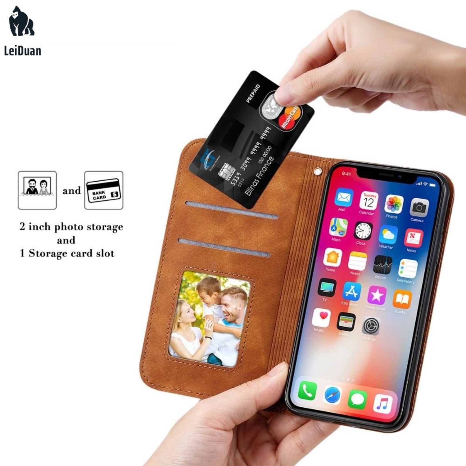 Leather Flip Case For iPhone 12 Pro Max 12 Mini 11 X Etsy