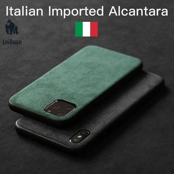 Luxurious Italian Alcantara Case for iPhone 12 Pro Max 11 Xr X Xs Max 6s 7 8 Plus Luxury Artificial Leather Business Phone Cases SE2 Cover