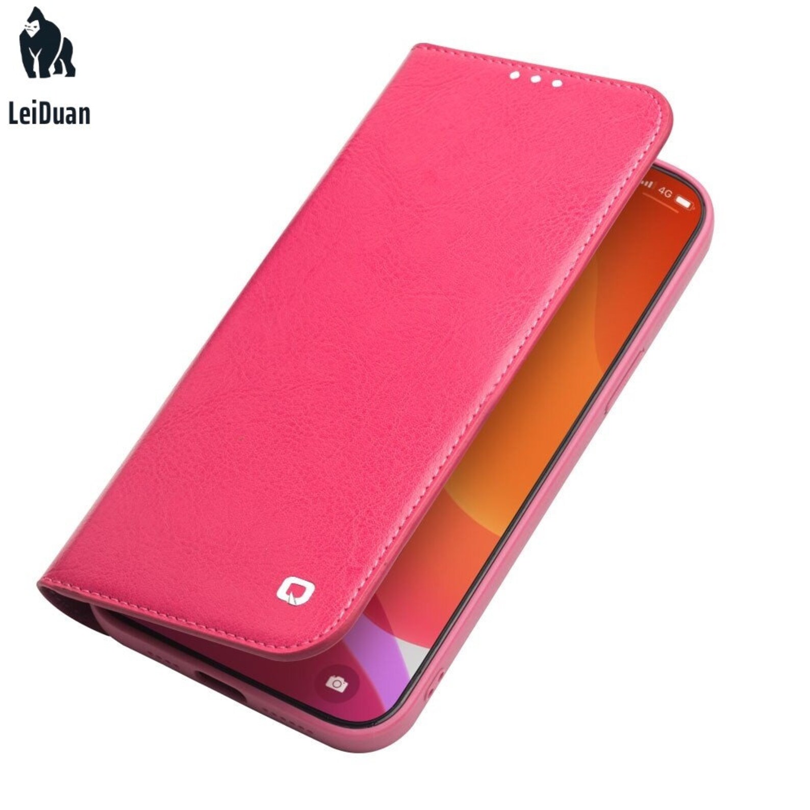 Genuine Leather Flip Case For iPhone 12 Mini 12 Handmade Etsy