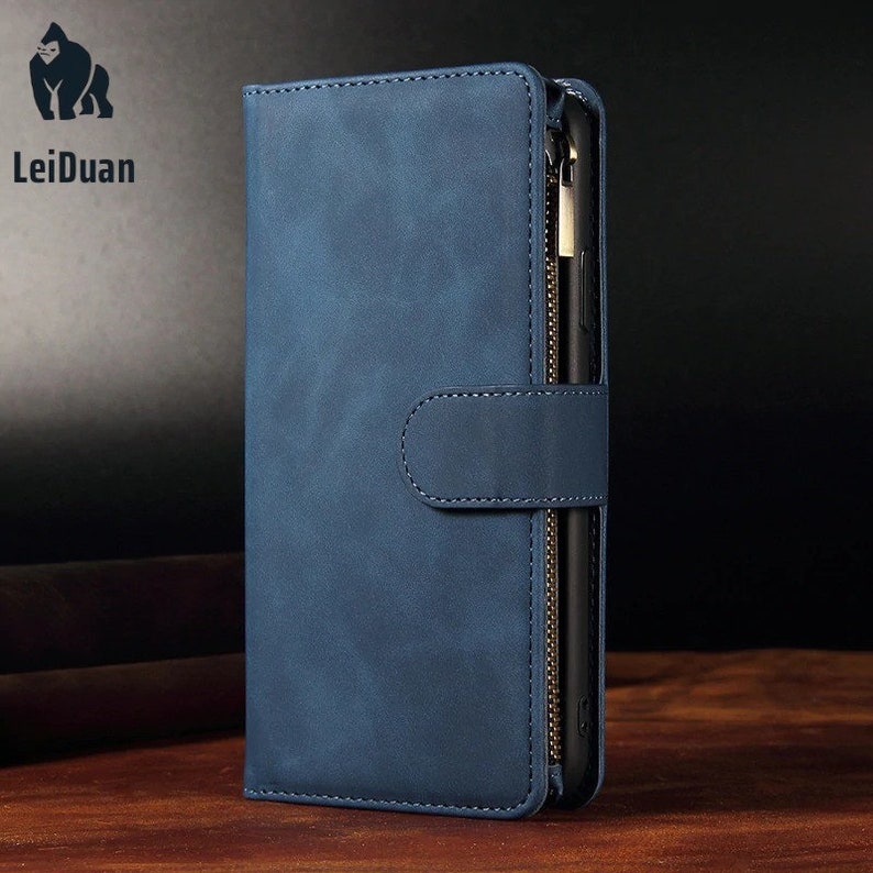 Flip Case Magnetic Case For iPhone 12 mini 11 Pro Max SE 2020 Zipper Wallet Leather Phone Case For iPhone 12 XS Max X XR 6 6S 8 7 Plus