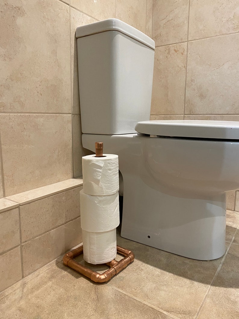 Copper Toilet Roll Holder Etsy UK
