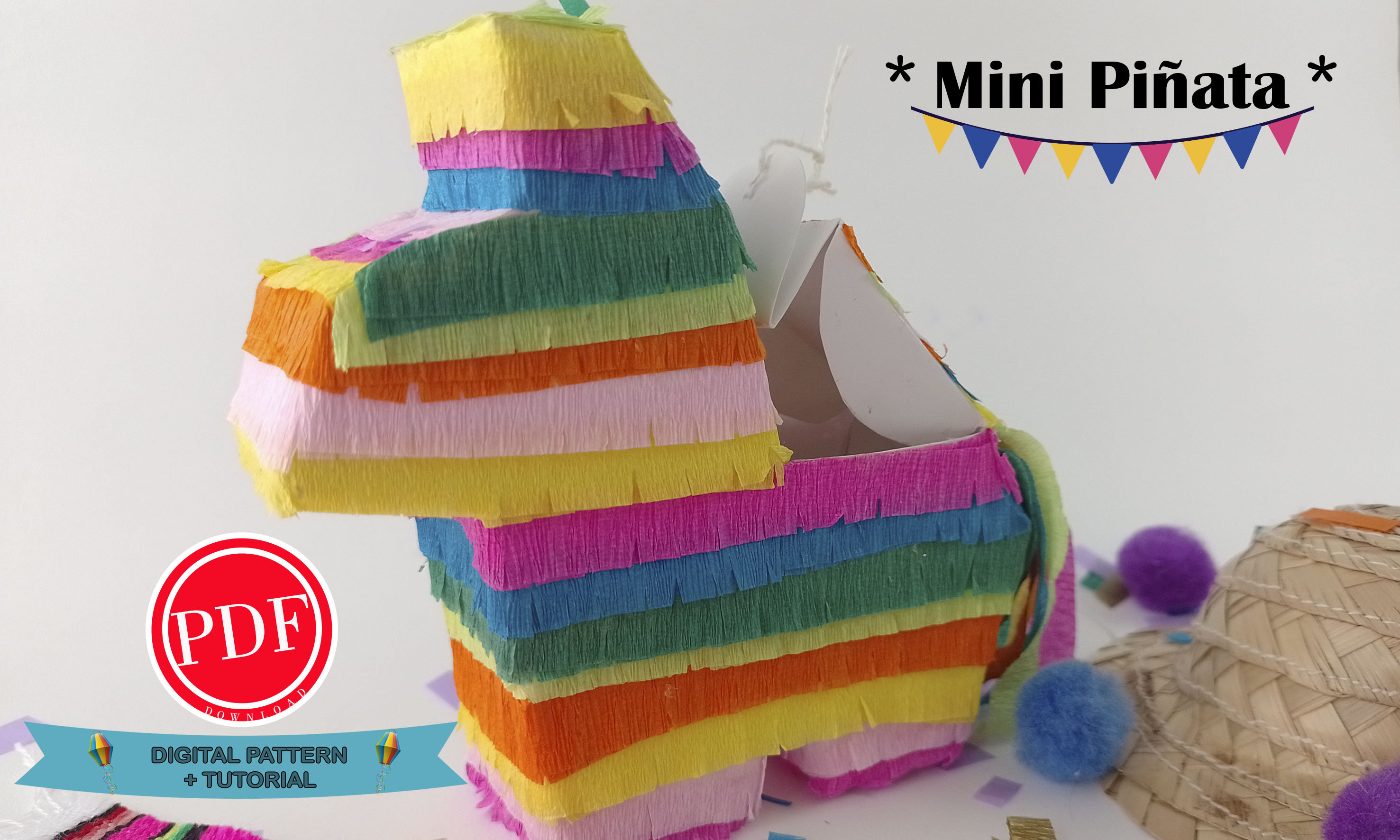 Mini Donkey Pinata Digital Pattern Digital Download Tutorial - Etsy