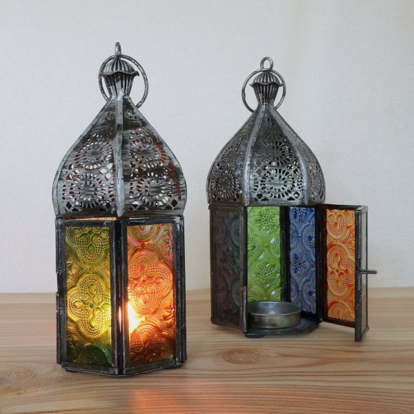 Lanterne orientale * lanterne * lampe de terrasse - 1001 nuits pour des bougies chauffe-plat et des heures agréables