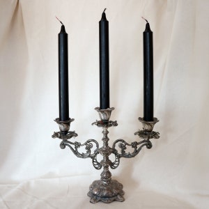 Gothic scented candle - black outside, red inside - set: 3, 5 or 8 candles - with a spicy, sweet scent