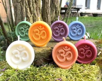 Om Aum Ritual Candle - a light for inner peace - vegan & handmade