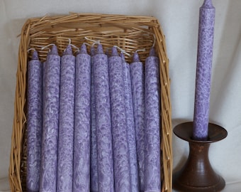 Lavendel Duftkerze mit ätherischem Öl aus Pflanzenwachs - Set: 3, 5 oder 8 Kerzen - vegan und natürlich
