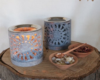 Indra incense burner - sun - with sieve * beautiful light effects * for atmospheric incense burning