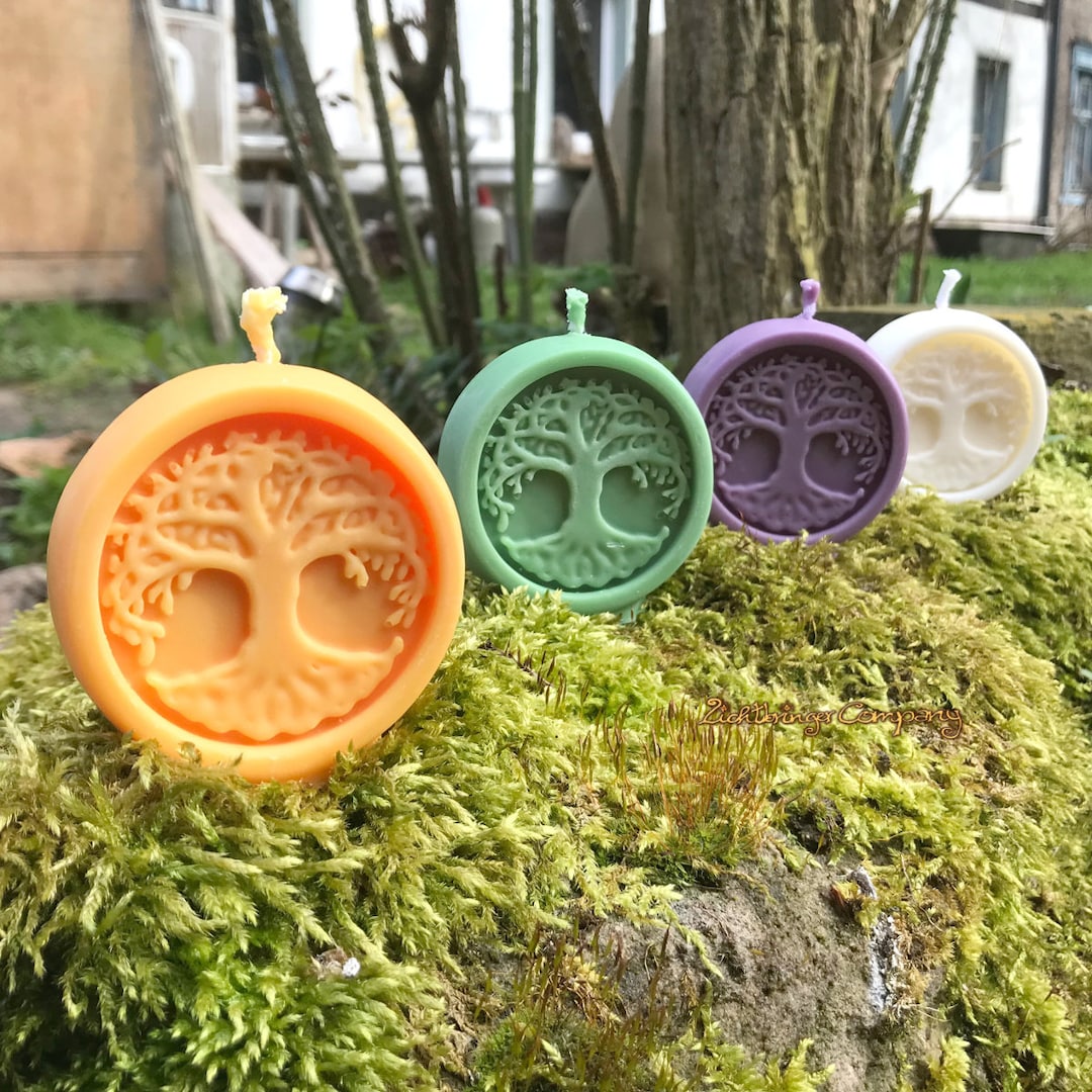 Tree of Life Ritual Candle a Light for Life Handmade From Vegan Plant ...
