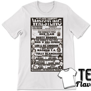 Mid Atlantic Wrestling Vintage Flyer Tee WWE WWF WCW / T-Shirt
