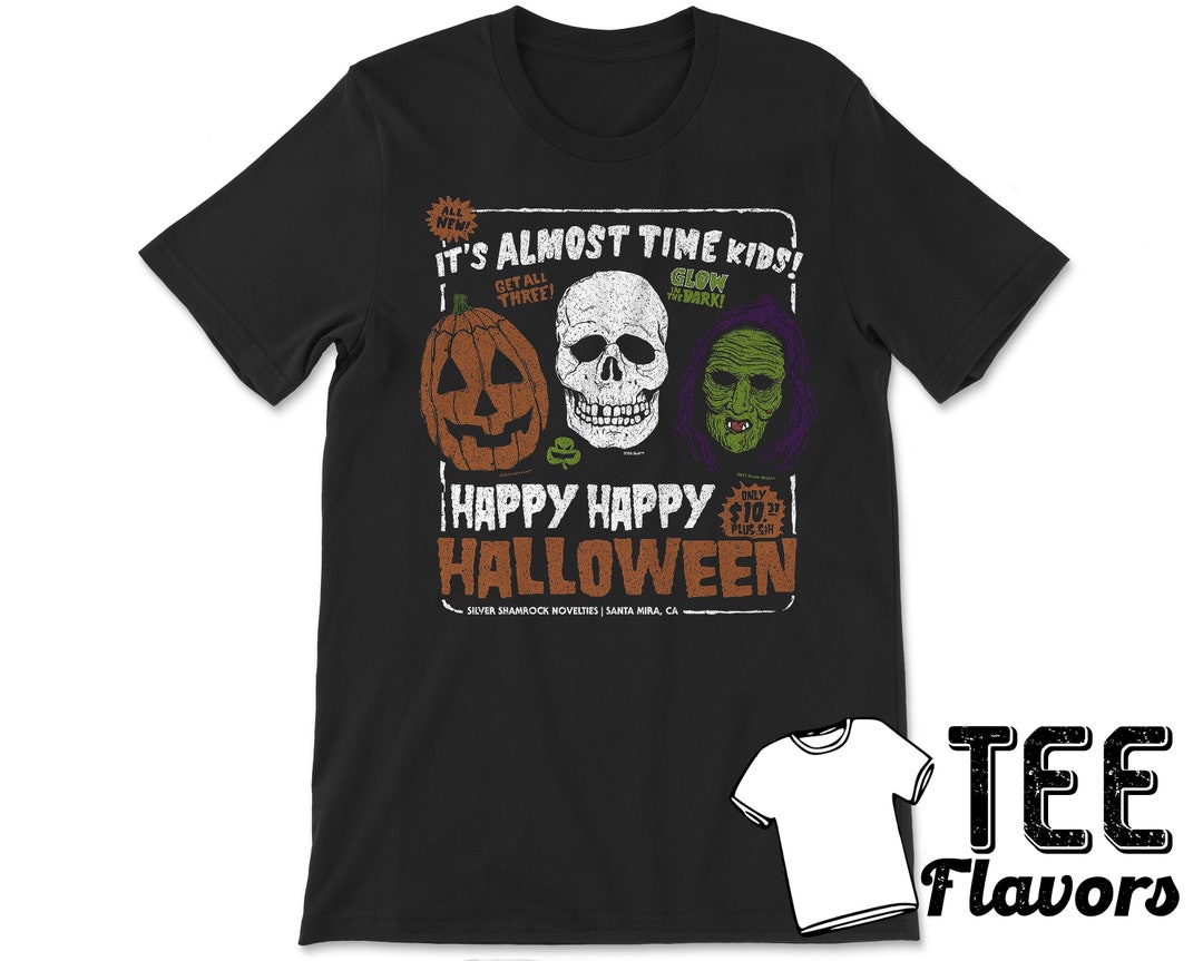 Halloween 3 Silver Shamrock Masks Horror Movie Tee / T-shirt - Etsy
