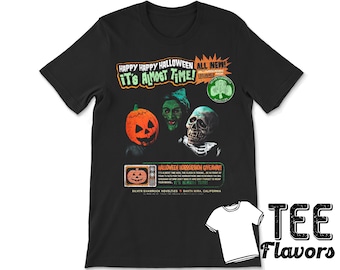 Halloween 3 It&#39;s Almost Time Silver Shamrock  Movie Tee / T-Shirt