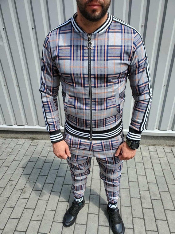 Tracksuit Gentlemen gentlemen Tartan man Smart Tracksuit mens