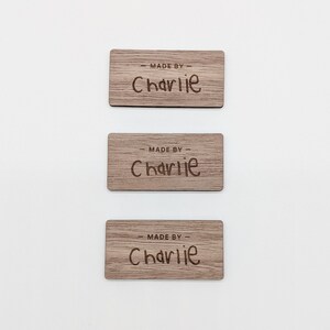 Your Child's Handwriting Name Magnet Set - Keepsake, Kid Personalized Name, Made by, Grandparent Gift, Mom Gift, Gift for Her, Wood Engraved