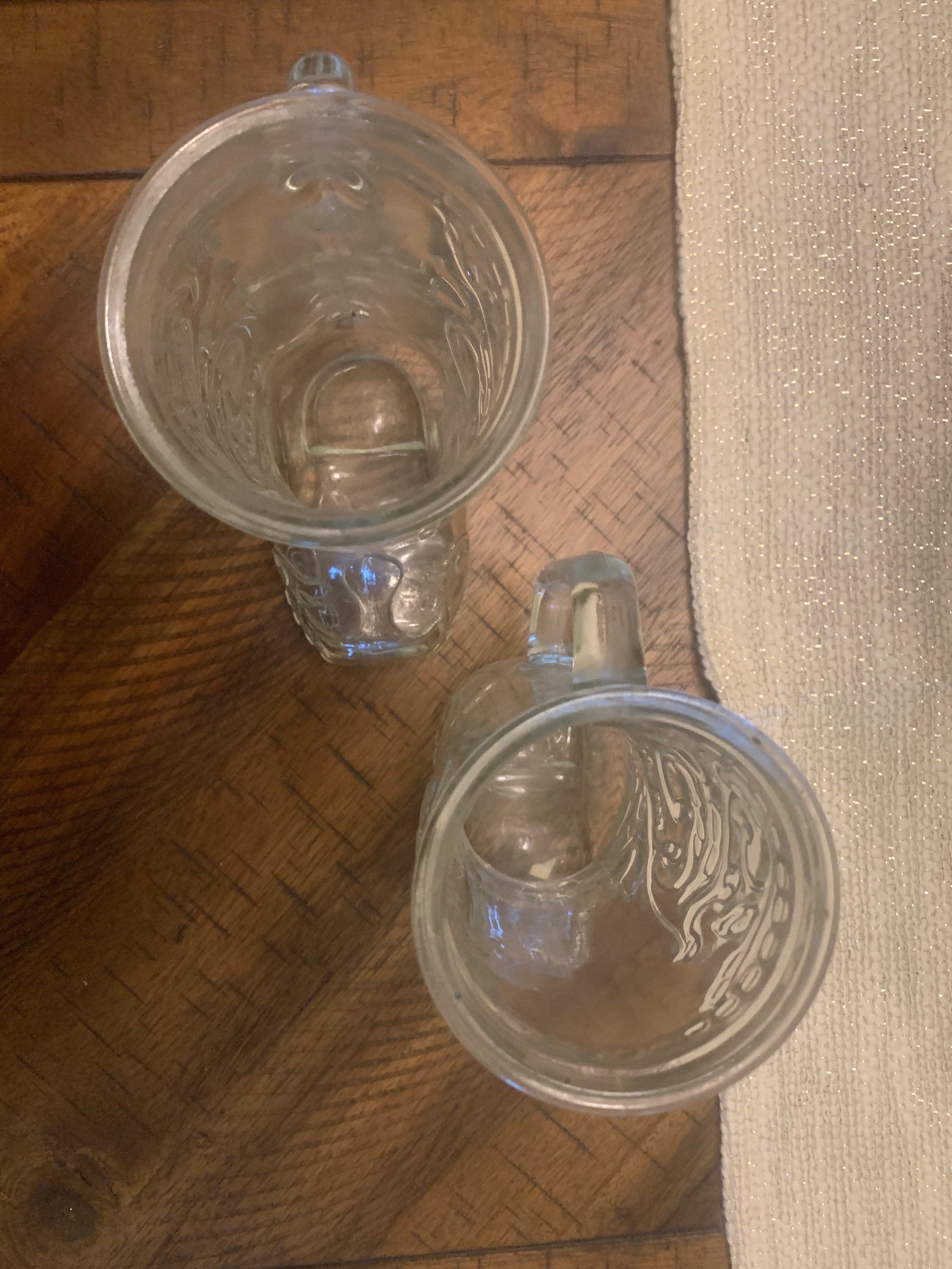 Two 2 Glass German Boot Cowboy Boot Glasses Vintage Etsy