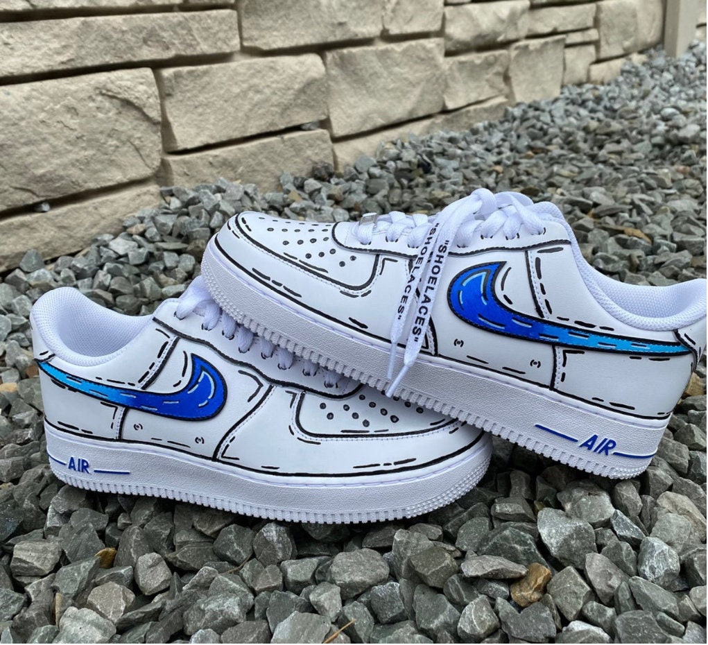 Custom Nike Air Force 1 Cartoon AF1 Trendy Sneakers Womens | Etsy