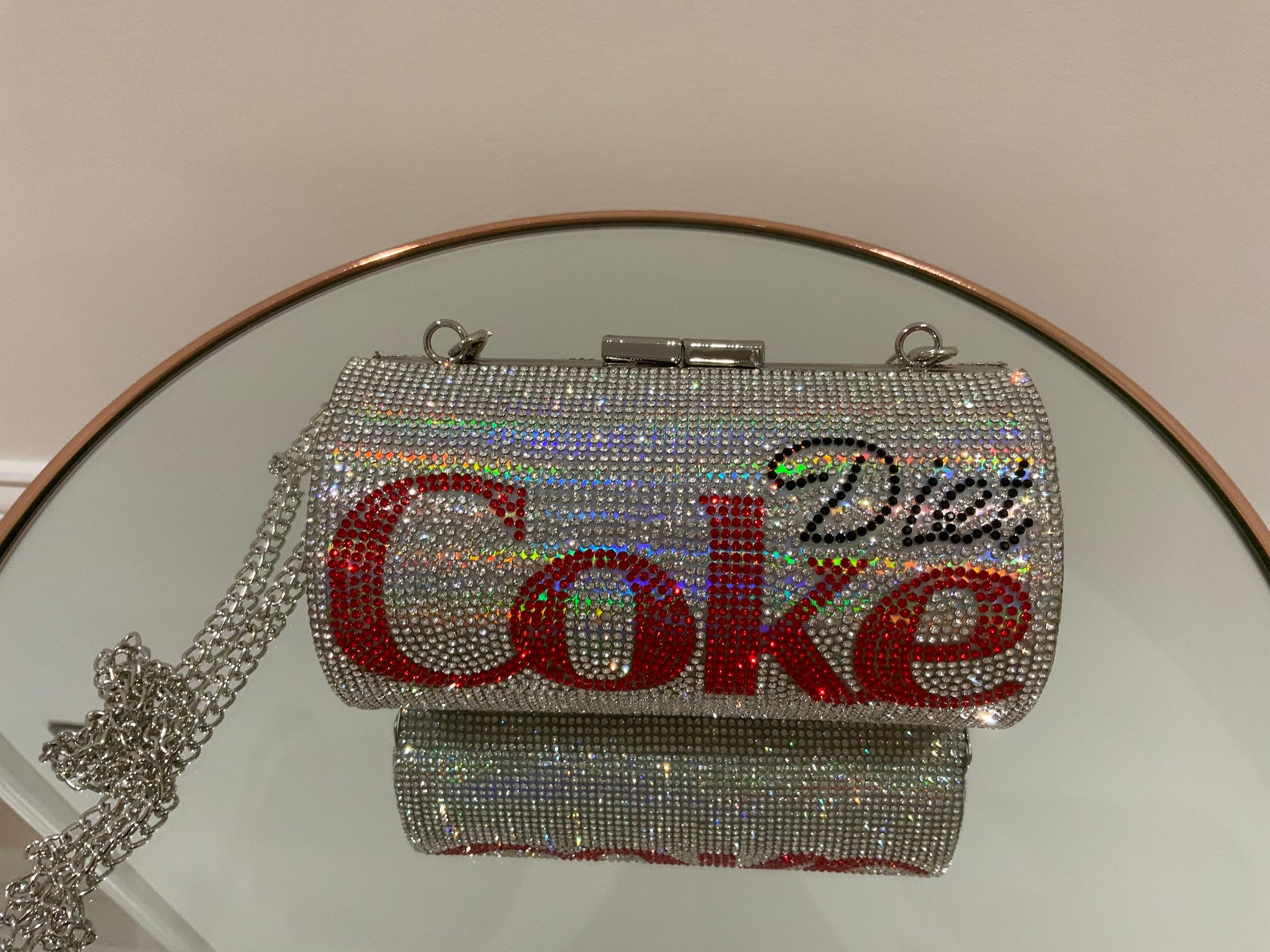 Diet Coke Rhinestone Crossover Clutch Bag Etsy UK