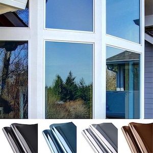 Einweg-Spiegel-Fensterfolie reflektierende Privatsphäre zu Hause  Solar-Tönungsfolie Glasaufkleber