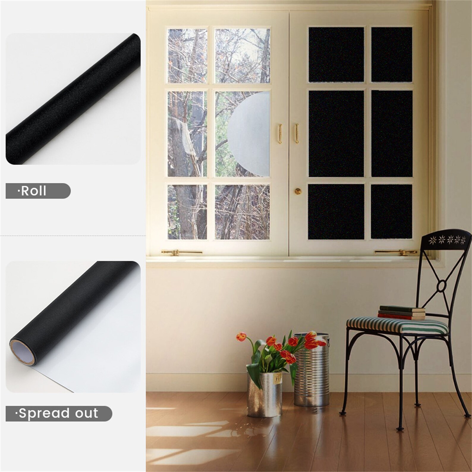 Abnehmbare 100 Light Blocking Static Total Verdunkelung