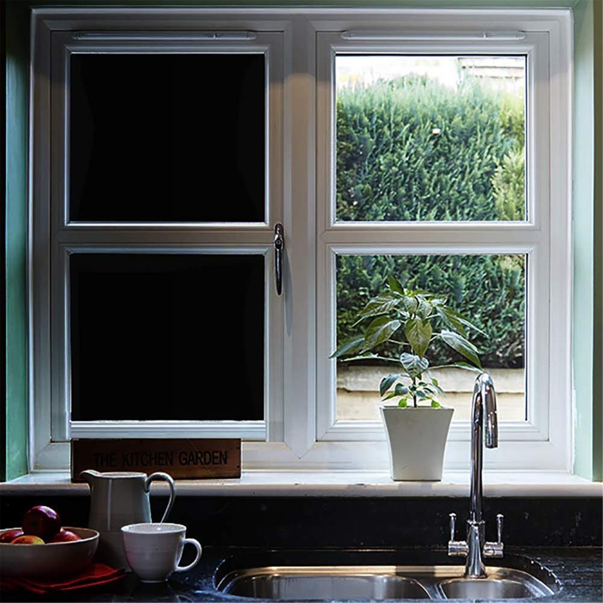 Static Cling Total Blackout Window Film Privacy Room Darkening Etsy