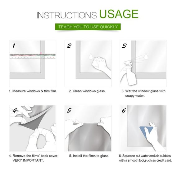 Static Cling Window Film Rain Pattern Privacy Protection Etsy Sweden