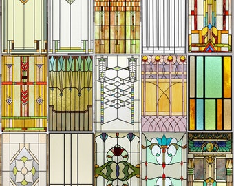 Stained Glass Window Film Etsy