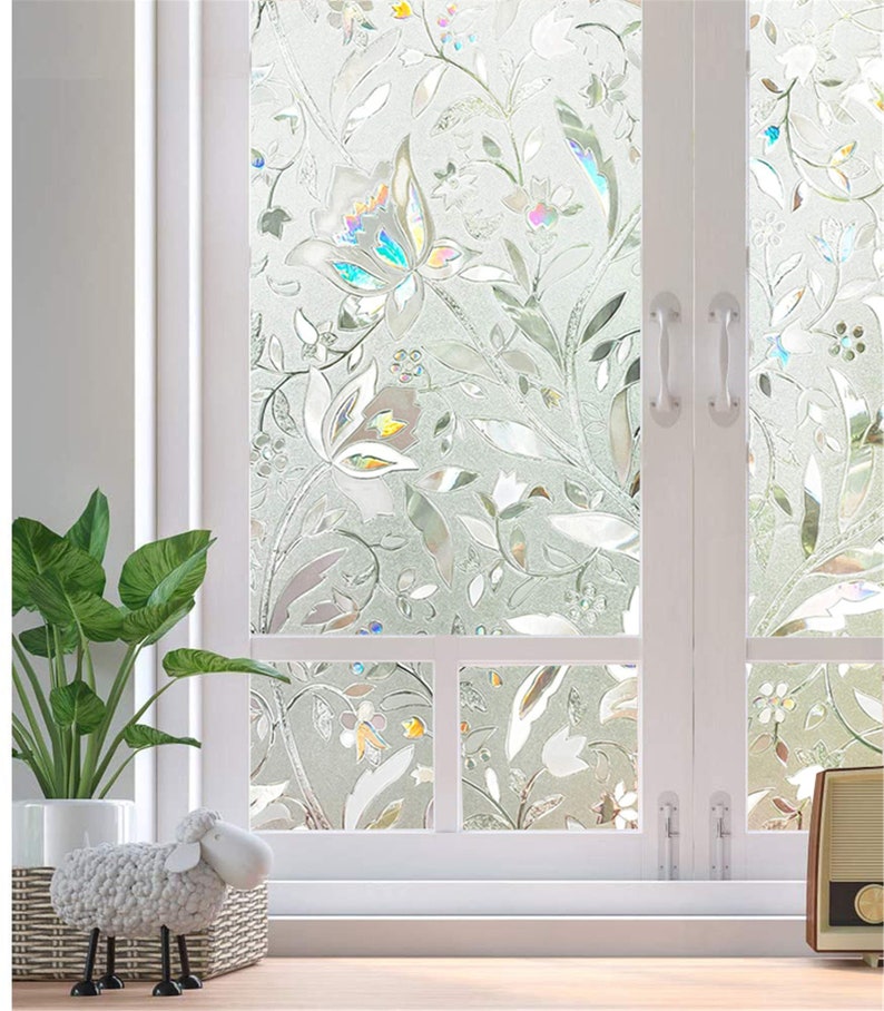 3D Privacy Window Film Selfadhesive Decorative Static Film Etsy