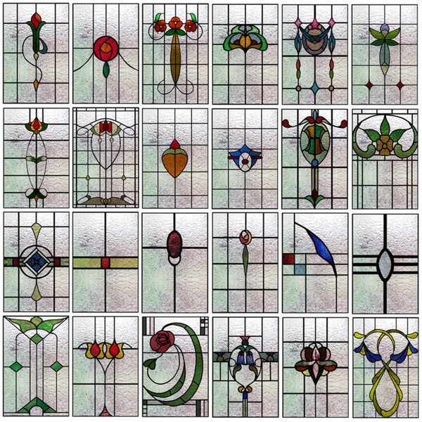 Custom size 3D Matte Window Film Stained Glass Decorative Uv Window Sticker Privacy Frosted Static Cling Window Decor for Glass