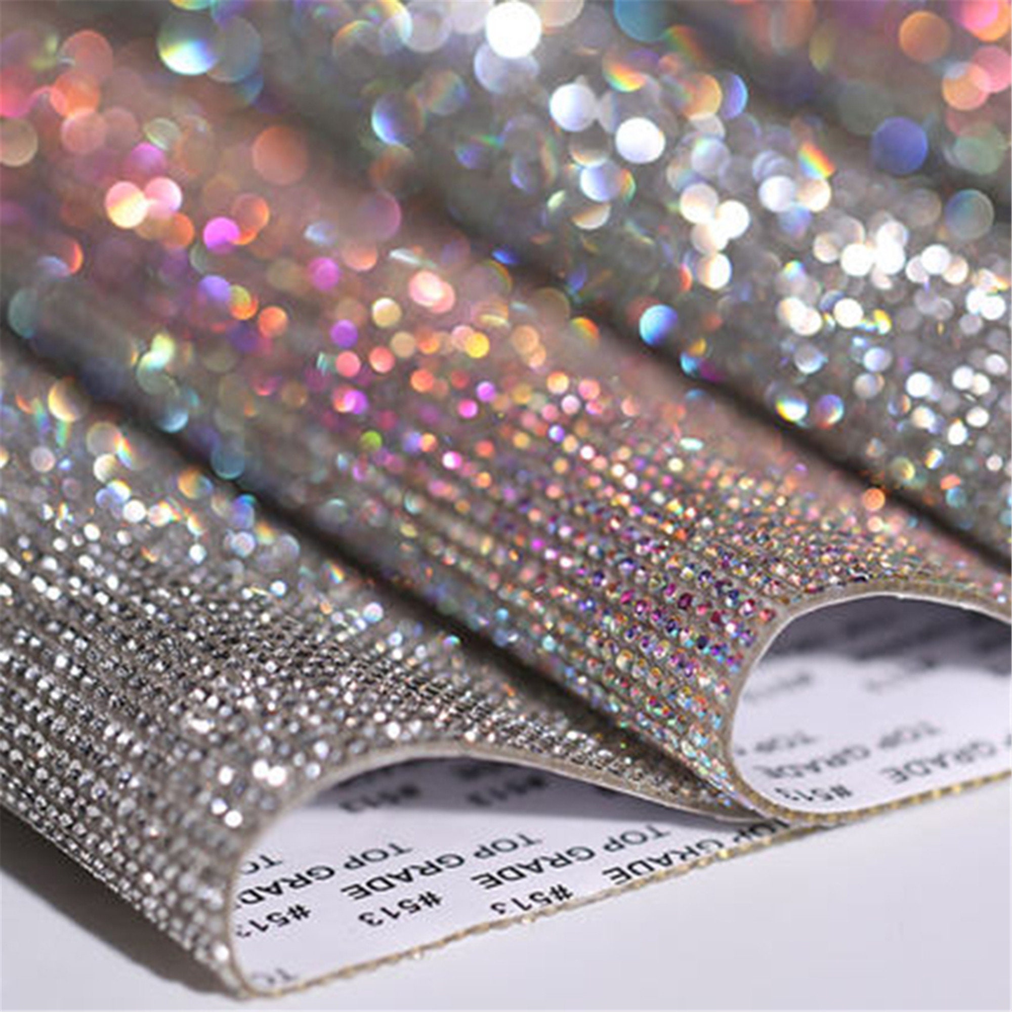 2 Rolls Self-Adhesive Rhinestones Tape Crystal Bling Stickers Diamante  Stickers Book Cards Scrapbook Crafts Embellishment