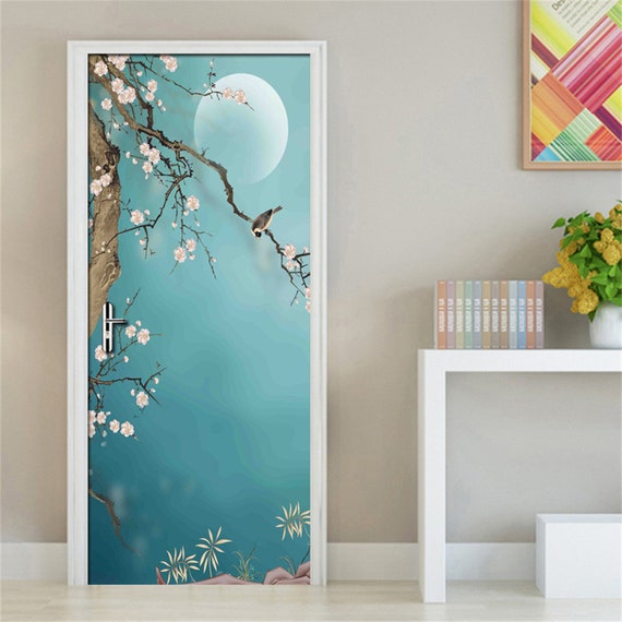 Buy PVC Waterproof Self adhesive 3D Door Stickers Living Room