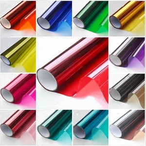 Gekleurde Decoratieve Glasfolie Isolatie Zonnebrandcrème Proof Membraan Tweekleurige Raamstickers Specials