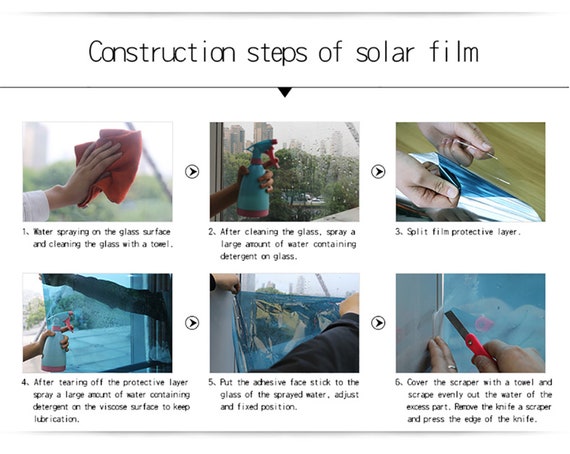 Length 2/3/5 Meter Mirror Window Film Insulation Solar Stickers UV  Reflective One Way Window