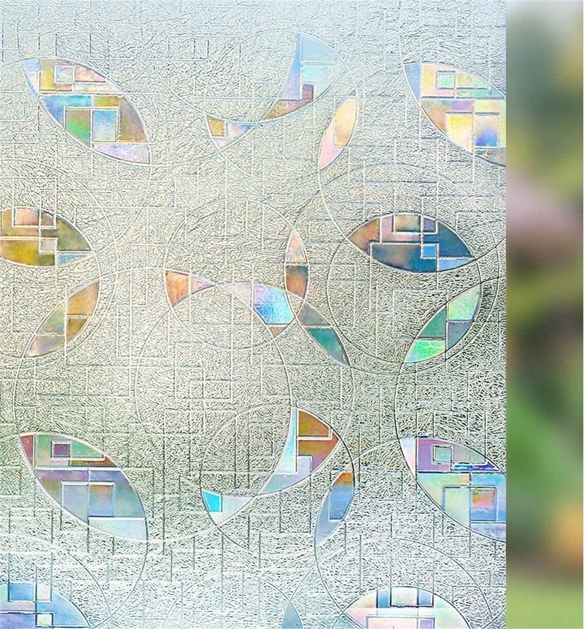 3D Clear Circle Decorative Window Film Rainbow Effect Etsy