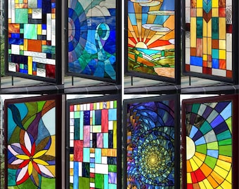 Stained Glass Window Film Etsy Stained Glass Window Film Etsy